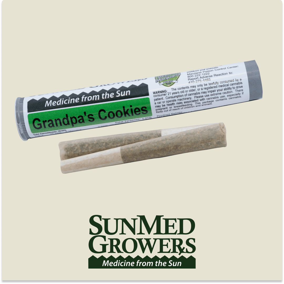 Grandpa's Cookies Pre Roll 0.5g/2 Pack