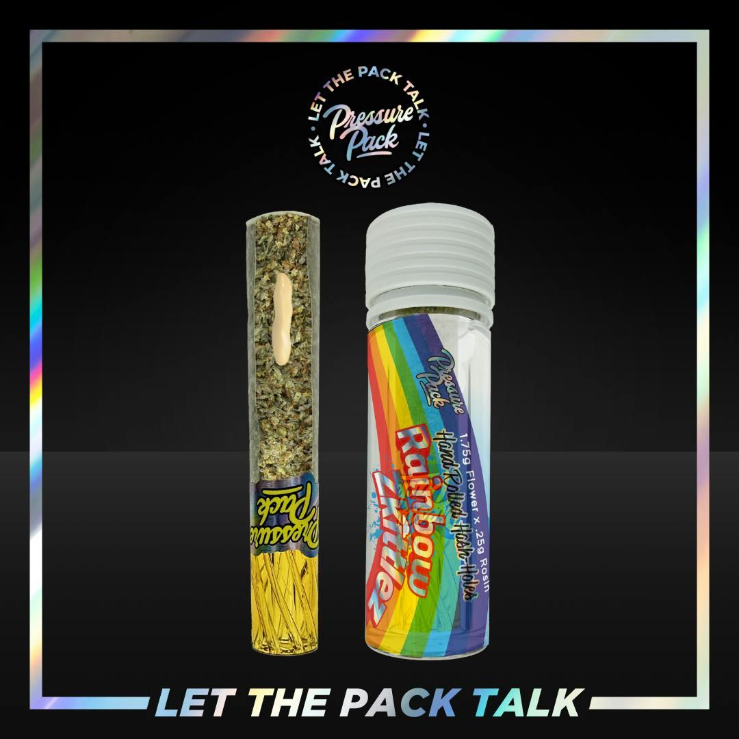 Pressure Pack Rainbow Zkittlez Hash-Holes 2g