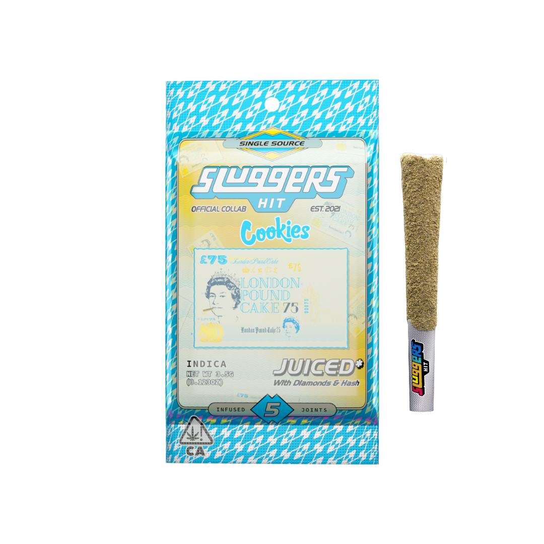 Sluggers x Cookies | London Pound Cake | Infused 3.5g 5pk