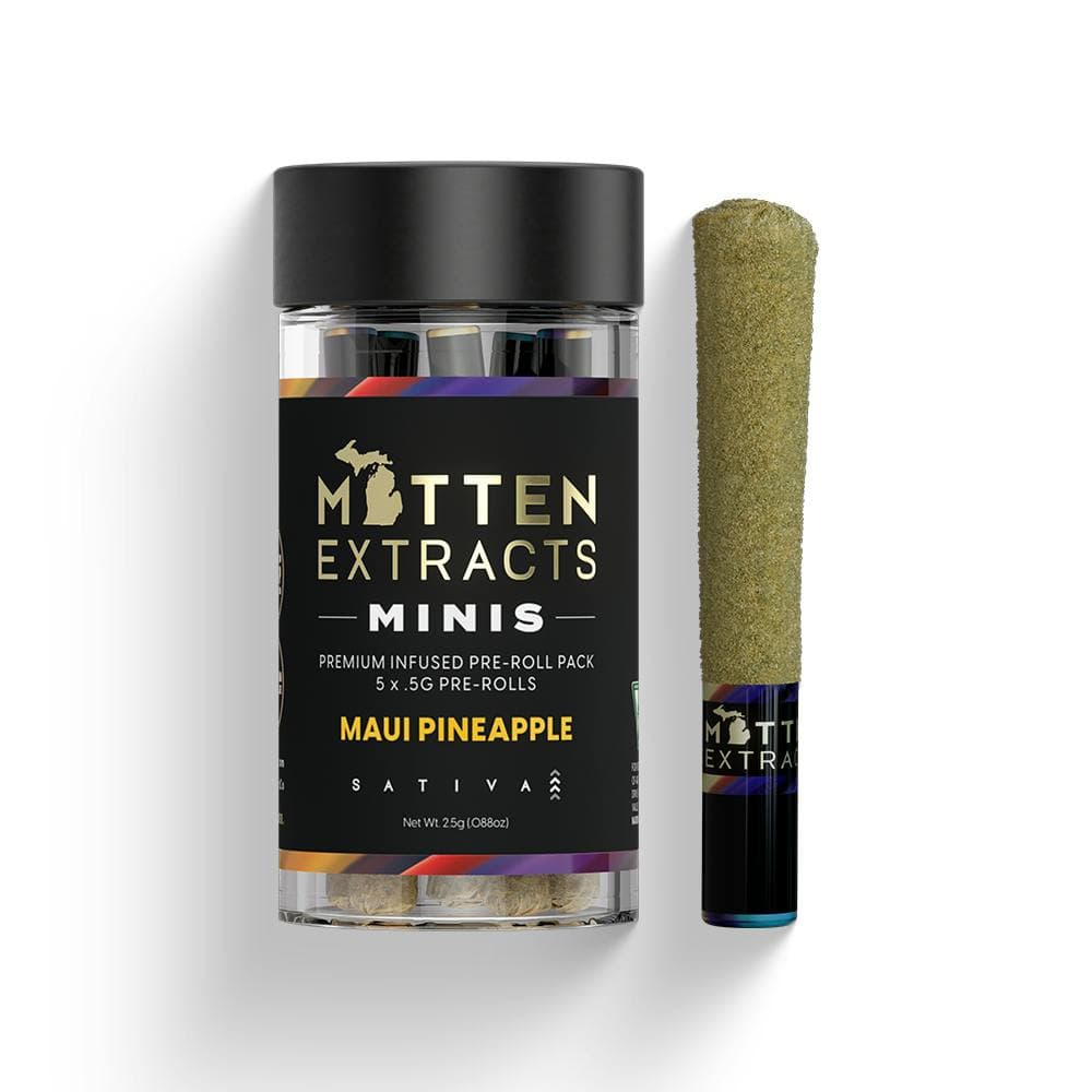 Mittens Extracts Minis | Infused Pre-Rolls 2.5g | 5pk - Maui Pineapple