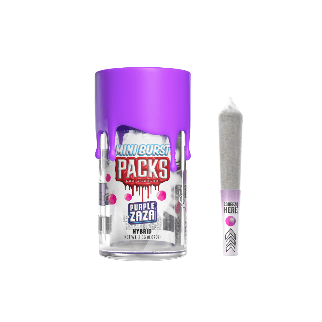 PURPLE ZAZA | Packs Mini Bursts - 5 Pack Infused Mini Joints | 2.5G