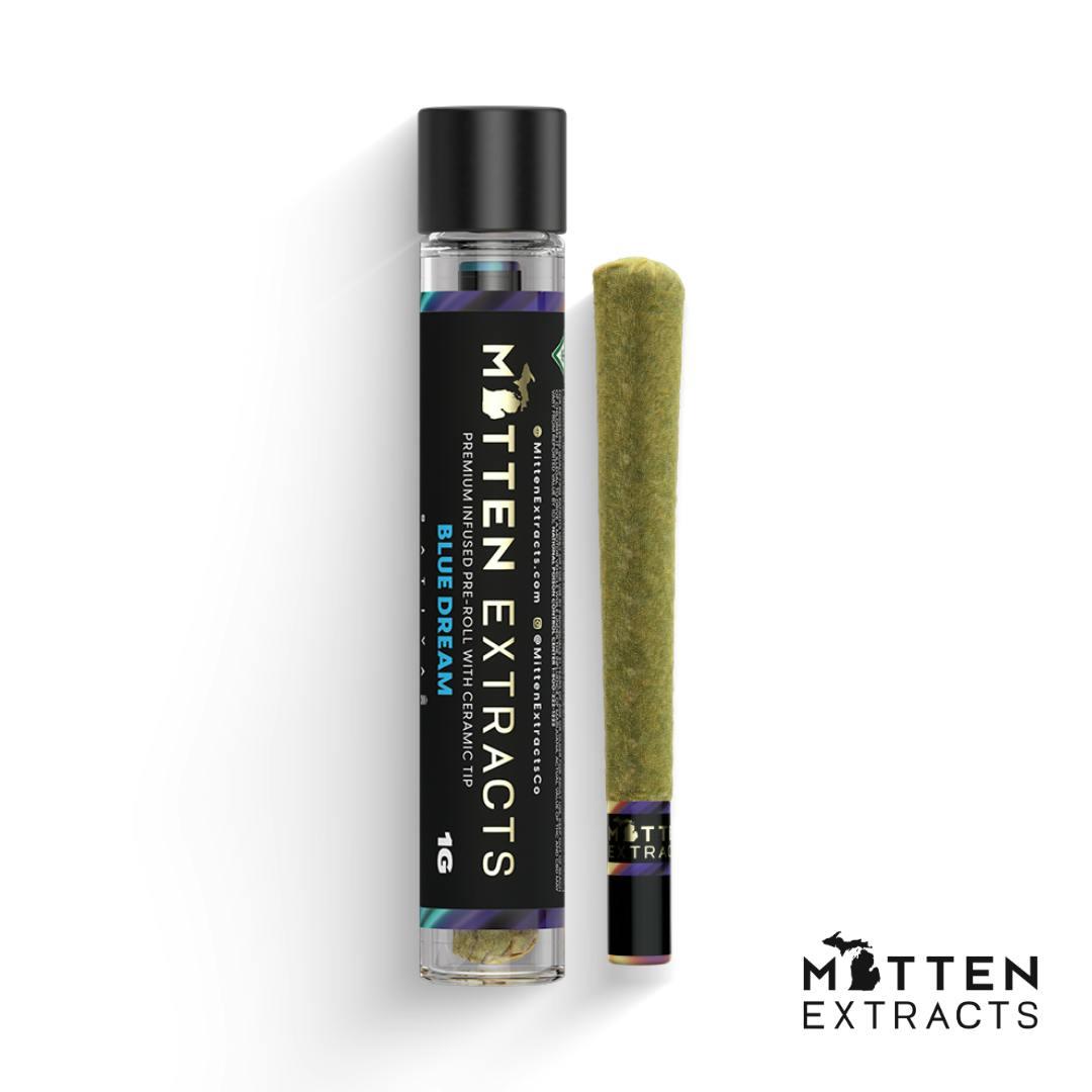 Mitten Extracts 1G Infused Preroll - Blue Dream (Sativa)