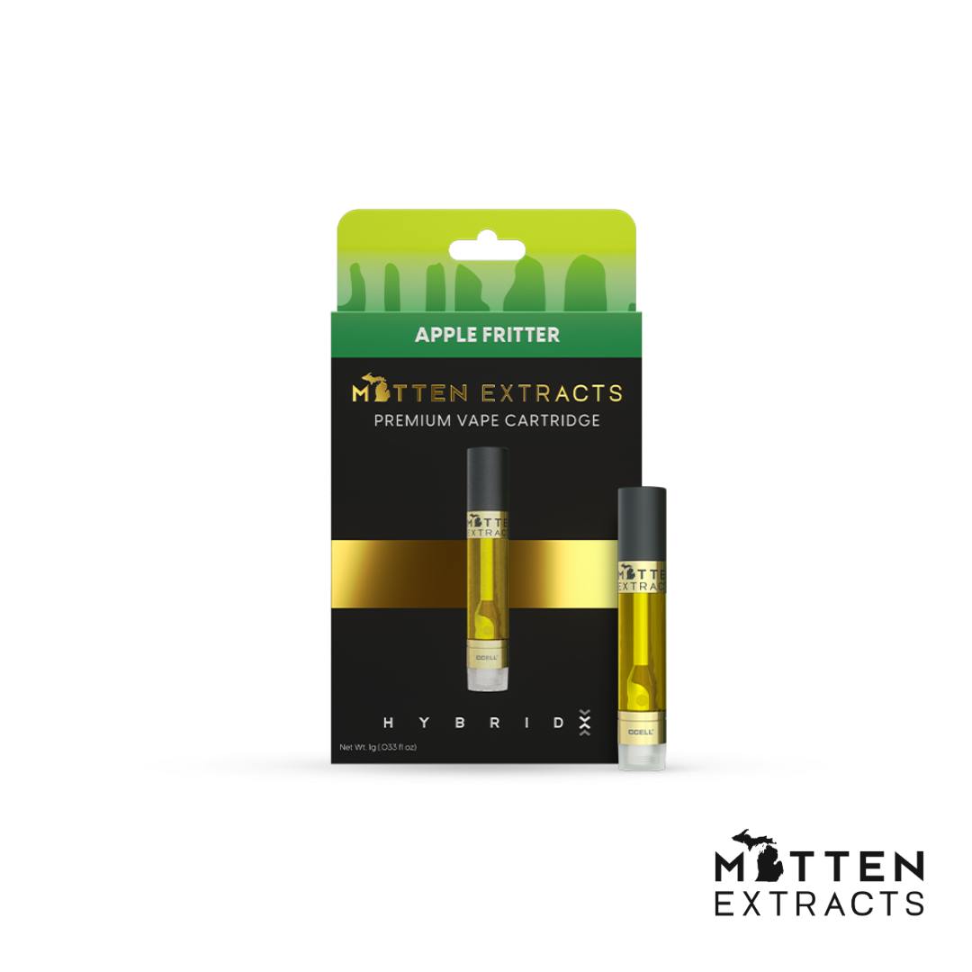 Mitten Extracts - Apple Fritter 1g Vape Cartridge (Hybrid)