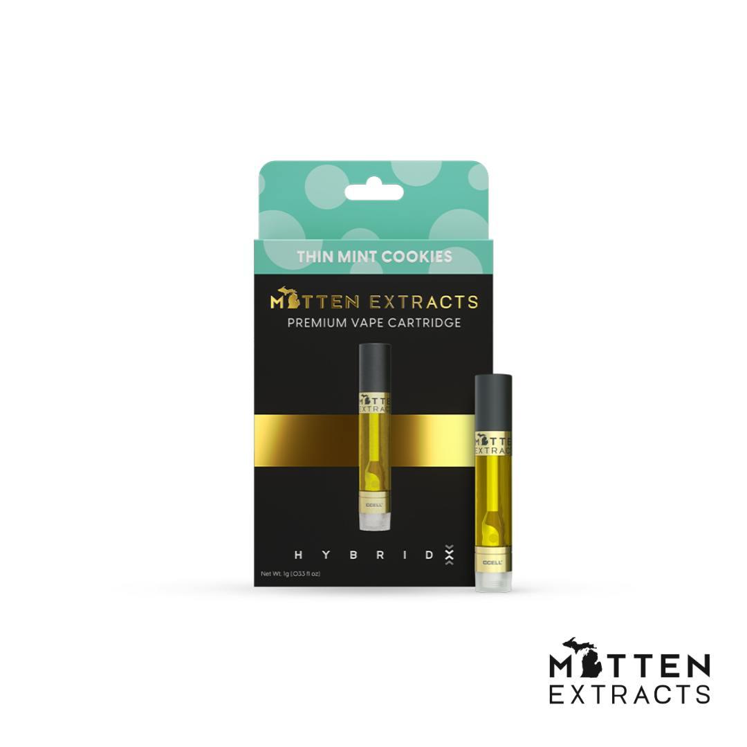 Mitten Extracts - Thin Mint Cookies 1g Vape Cartridge (Hybrid)