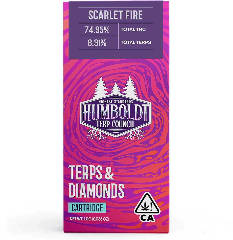 Humboldt Terp Council | Live Resin Vape Cartridge Scarlet Fire 1g