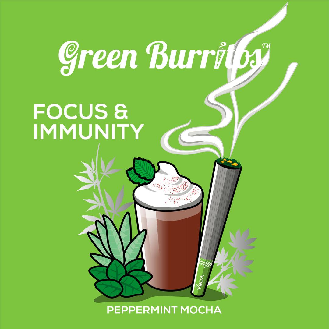Green Burrito | Infused Pre-Roll 0.6g | Peppermint Mocha