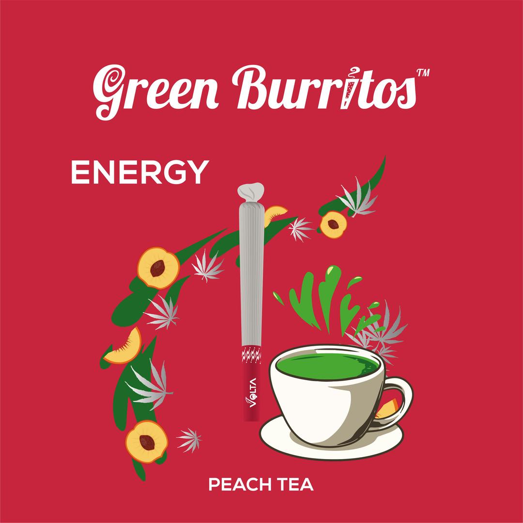 Green Burrito | Infused Pre-Roll 0.6g | Peach Tea