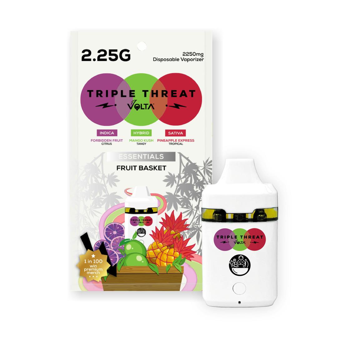 Triple Threat | 2.25G Disposable Vaporizer | Fruit Basket