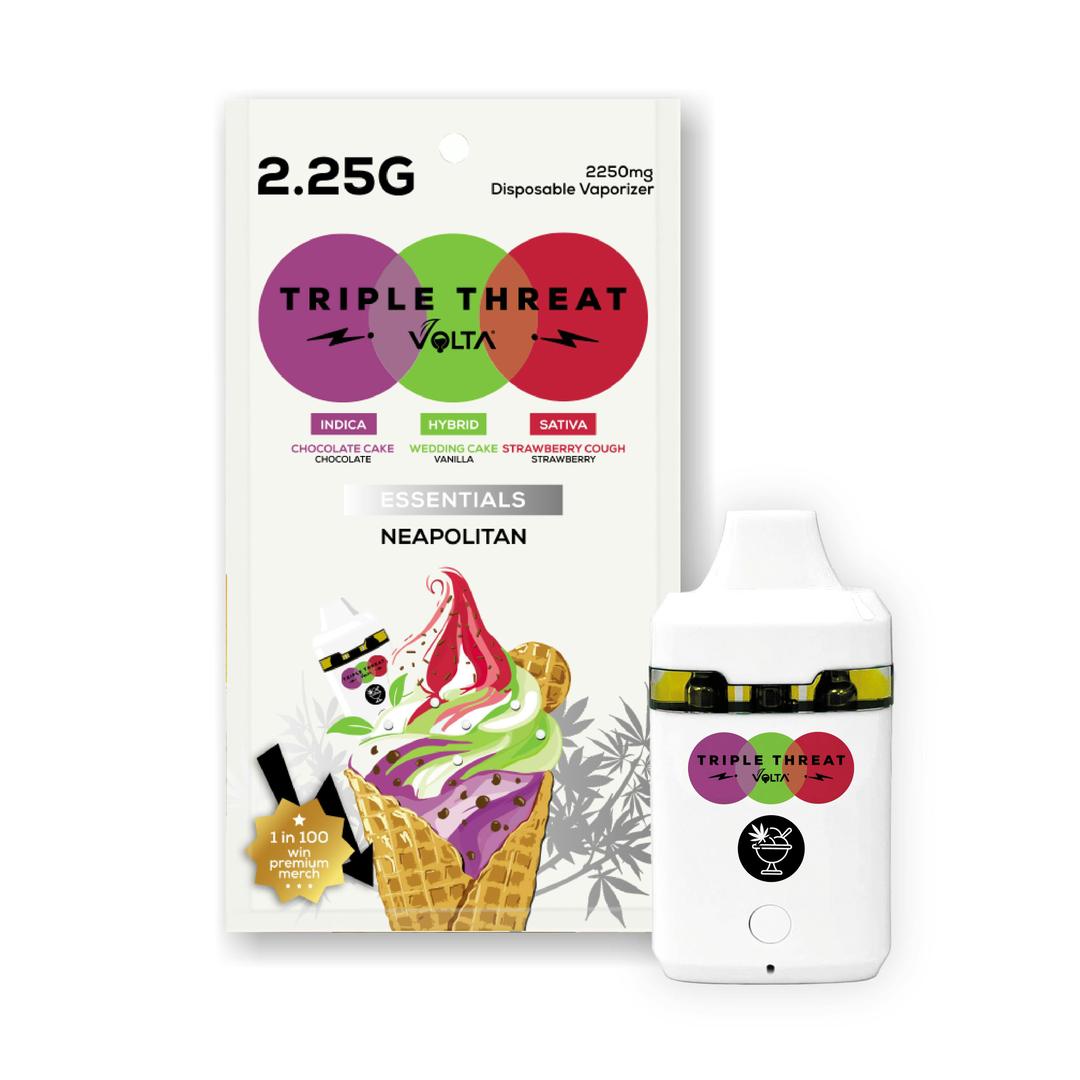Triple Threat | 2.25G Disposable Vaporizer | Neapolitan