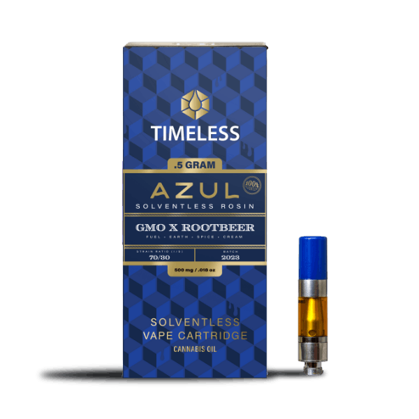 AZUL GMO x Root Beer 500mg Live Rosin Vape Cartridge