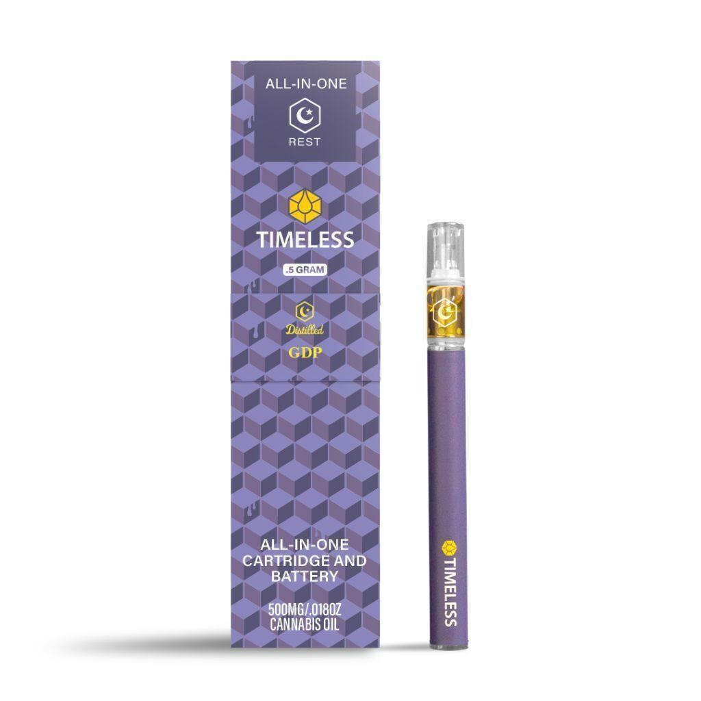 Timeless GDP 500mg All-In-One Vape Cartridge (Rest)