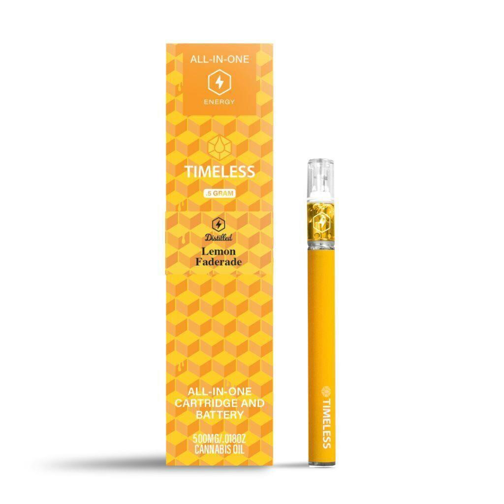 Timeless Lemon Faderade 500mg All-In-One Vape Cartridge (Energy)