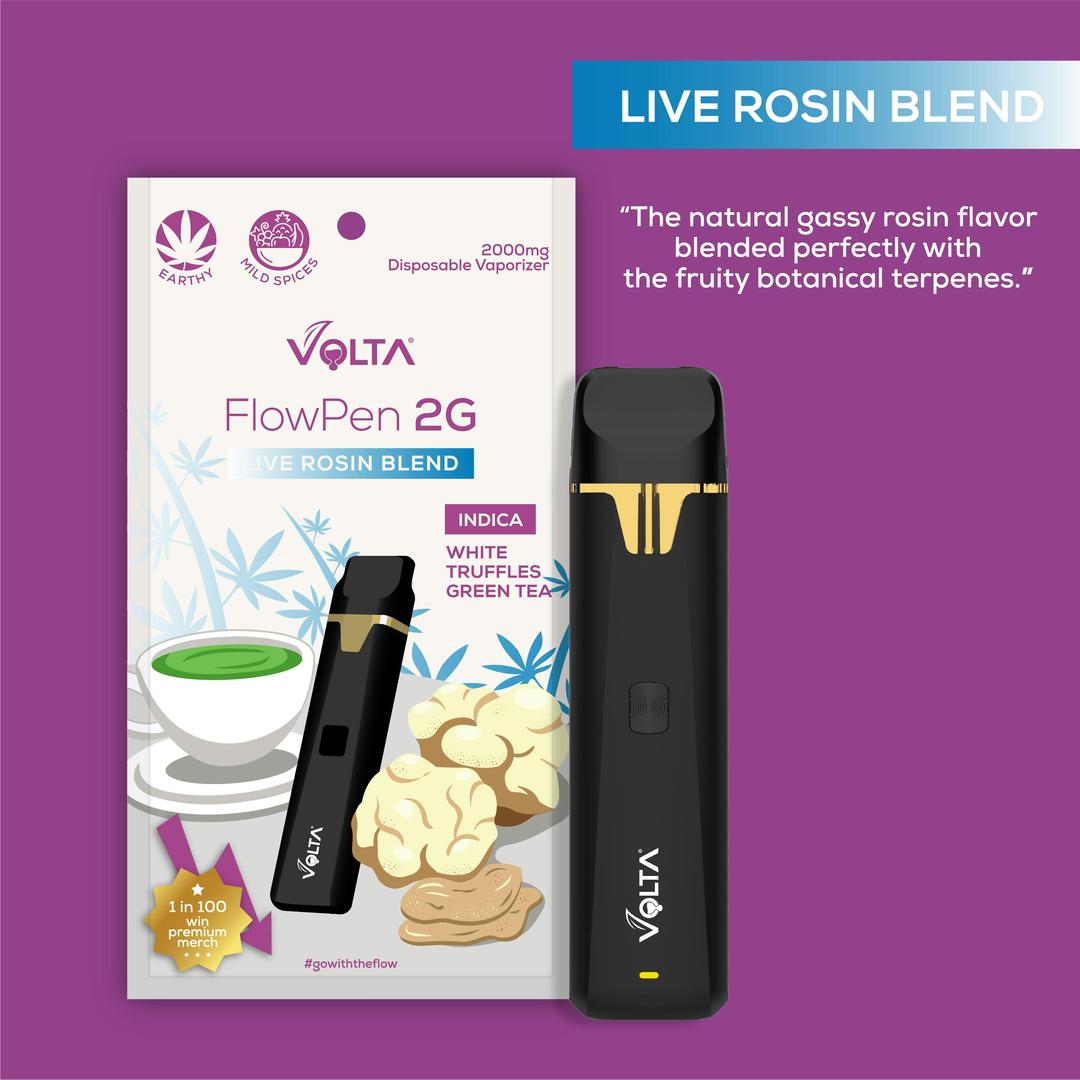 2G Vaporizer | Live Rosin Blend | White Truffles Green Tea