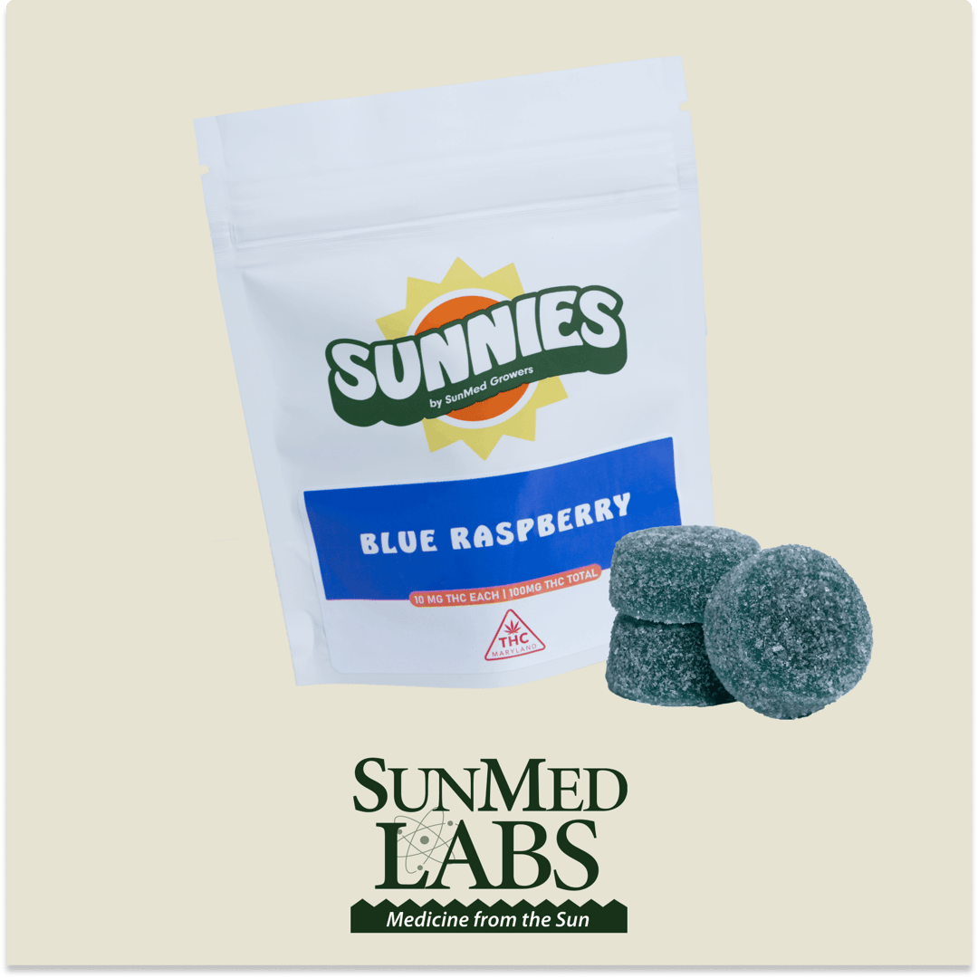 Blue Raspberry Gummies Edible 100mg