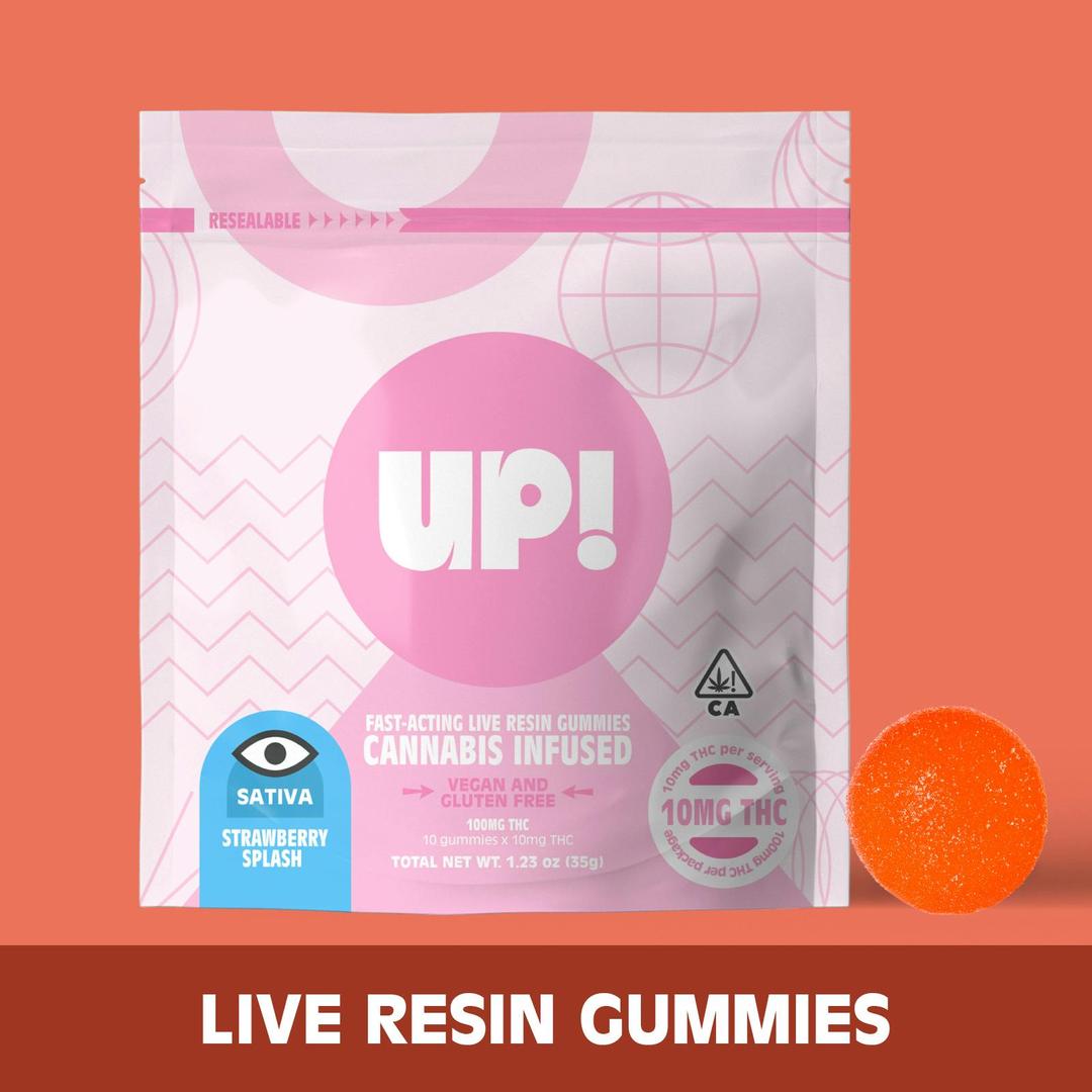Strawberry Splash Live Resin Edible 100mg