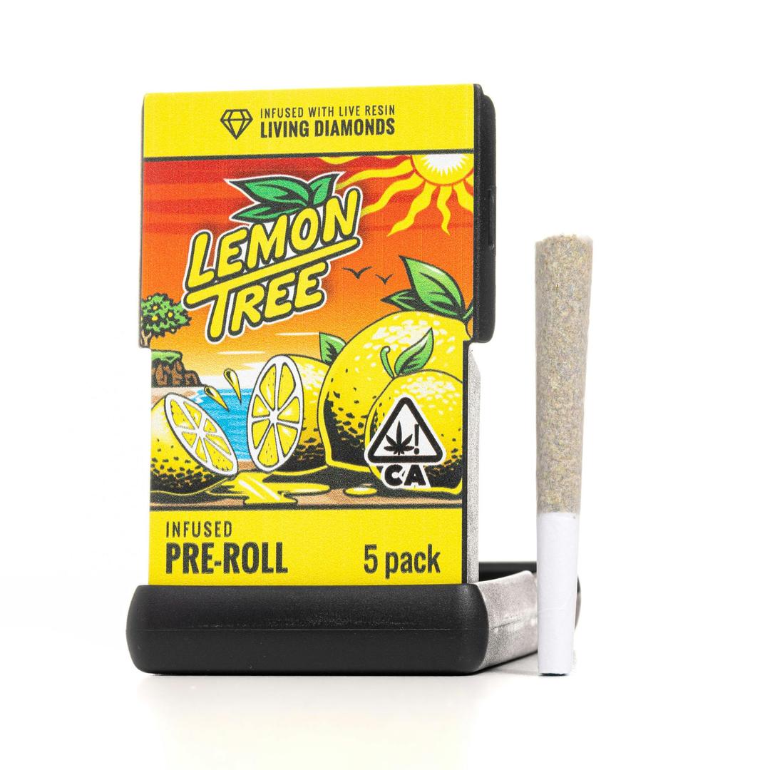 Infused Pre-Roll | Lemon Tree | Live Resin Infused Pre-Roll | 3.5G