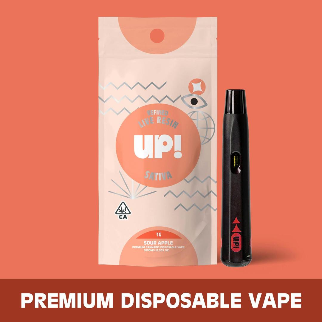 Sour Apple (Sativa) Live Resin Disposable 1g