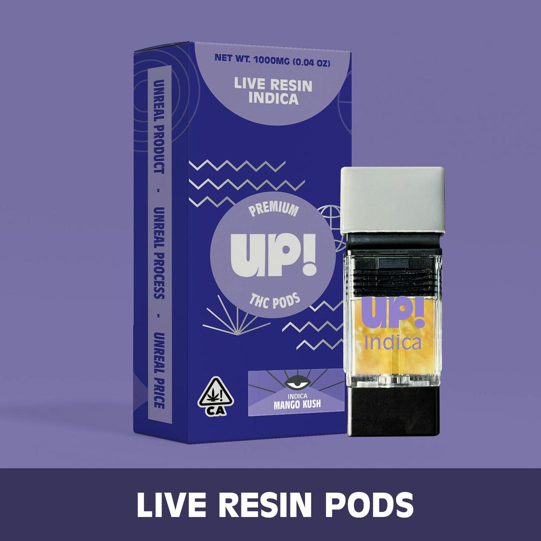 Mango Kush (Indica) Live Resin Pod 1g