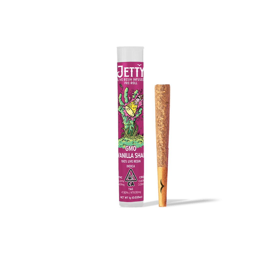 GMO x Vanilla Shake Pre-Roll Live Resin Infused 1g
