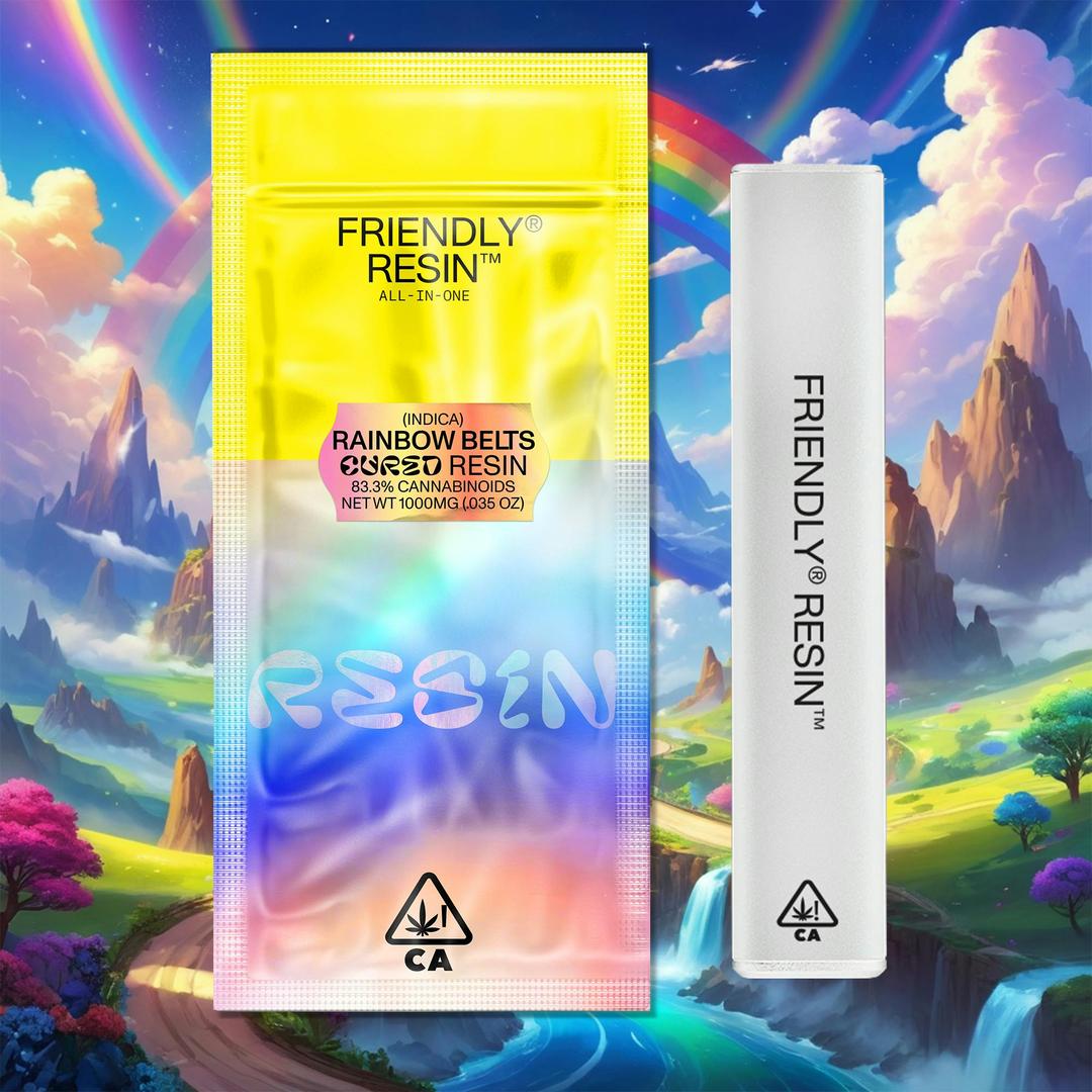 Rainbow Belts 1g Cured Resin ALL-IN-ONE