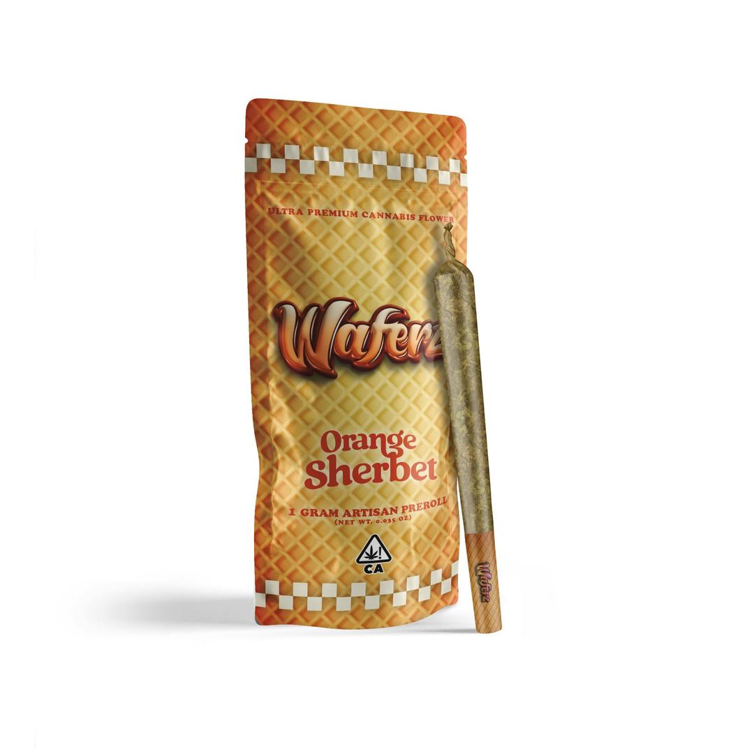 Waferz Pre-Roll: Orange Sherbet (1g)