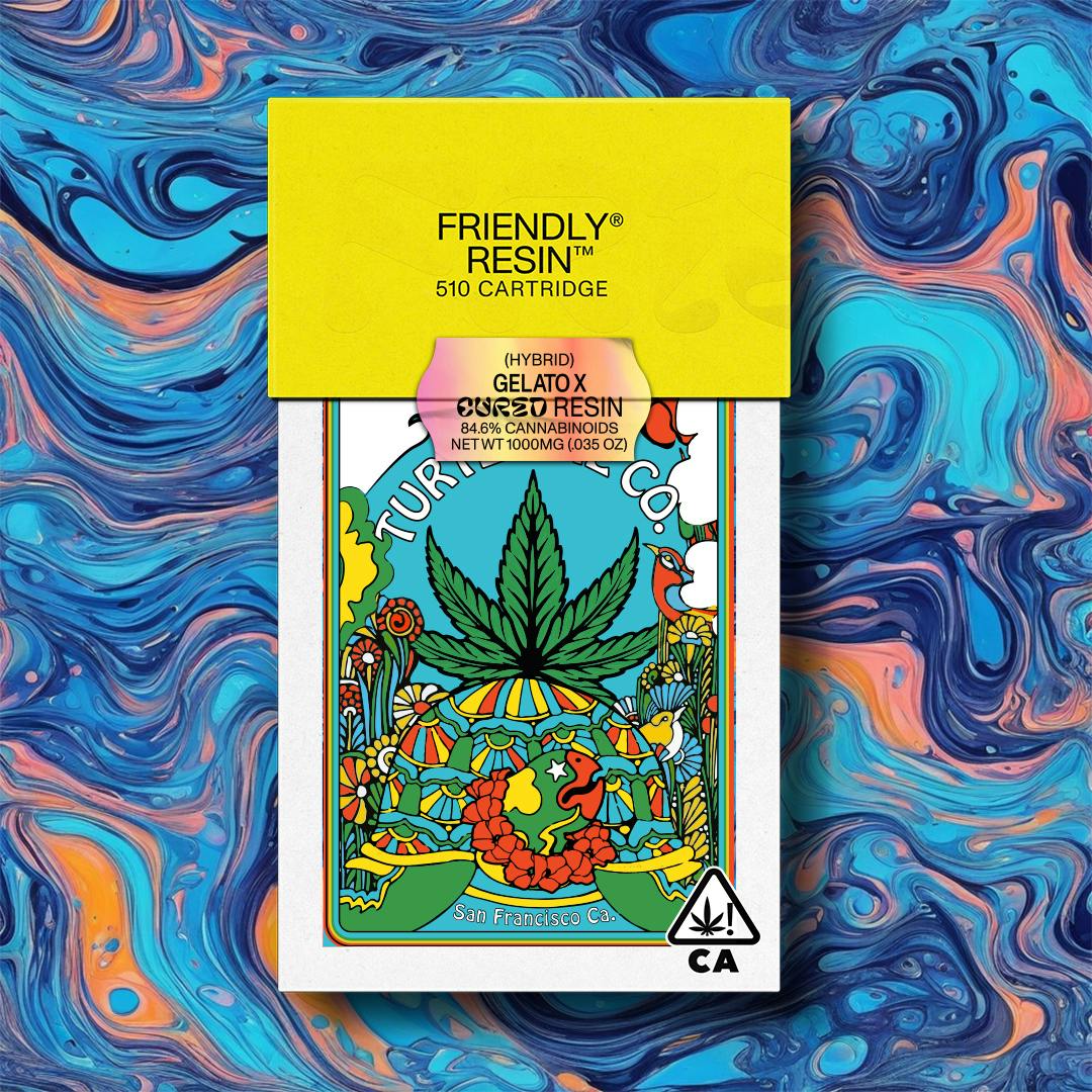 Friendly Brand x Turtle Pie - Gelato X - Hybrid - 1g Cured Resin Cartridge
