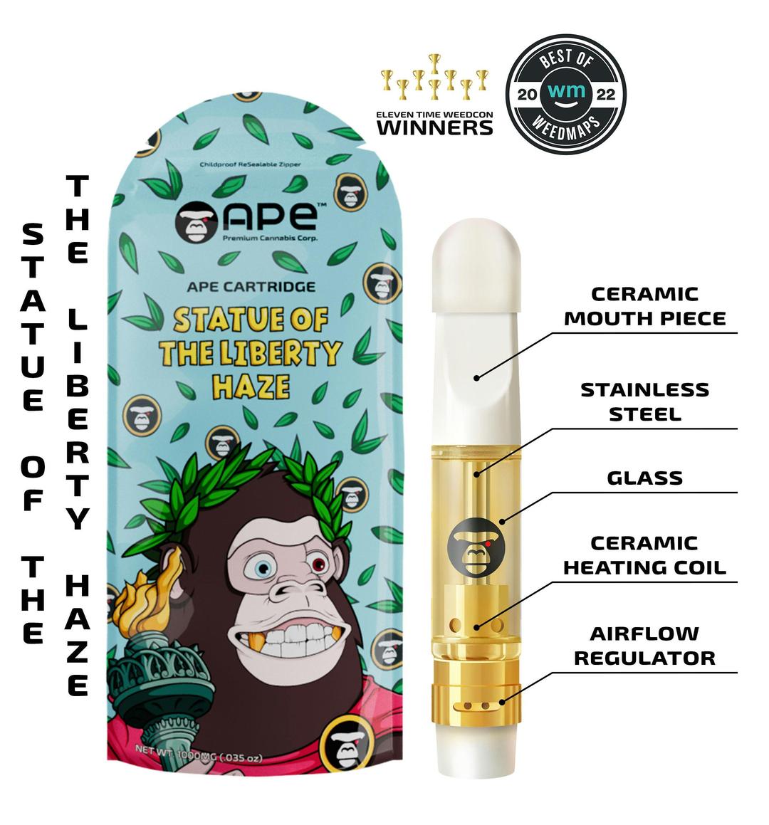 STATUE OF THE LIBERTY HAZE - Sause Cart 1000mg