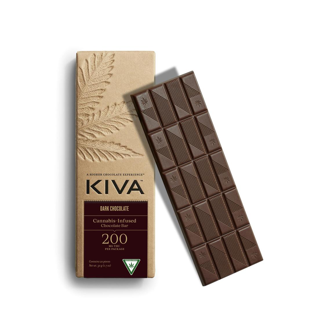 Kiva High Dose Dark Chocolate Bar
