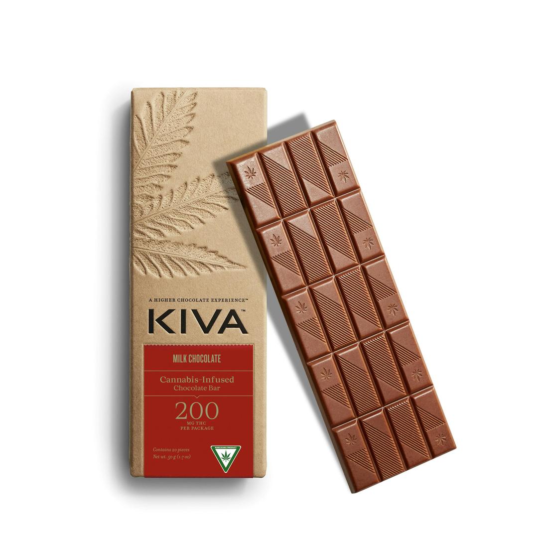 Kiva High Dose Milk Chocolate Bar