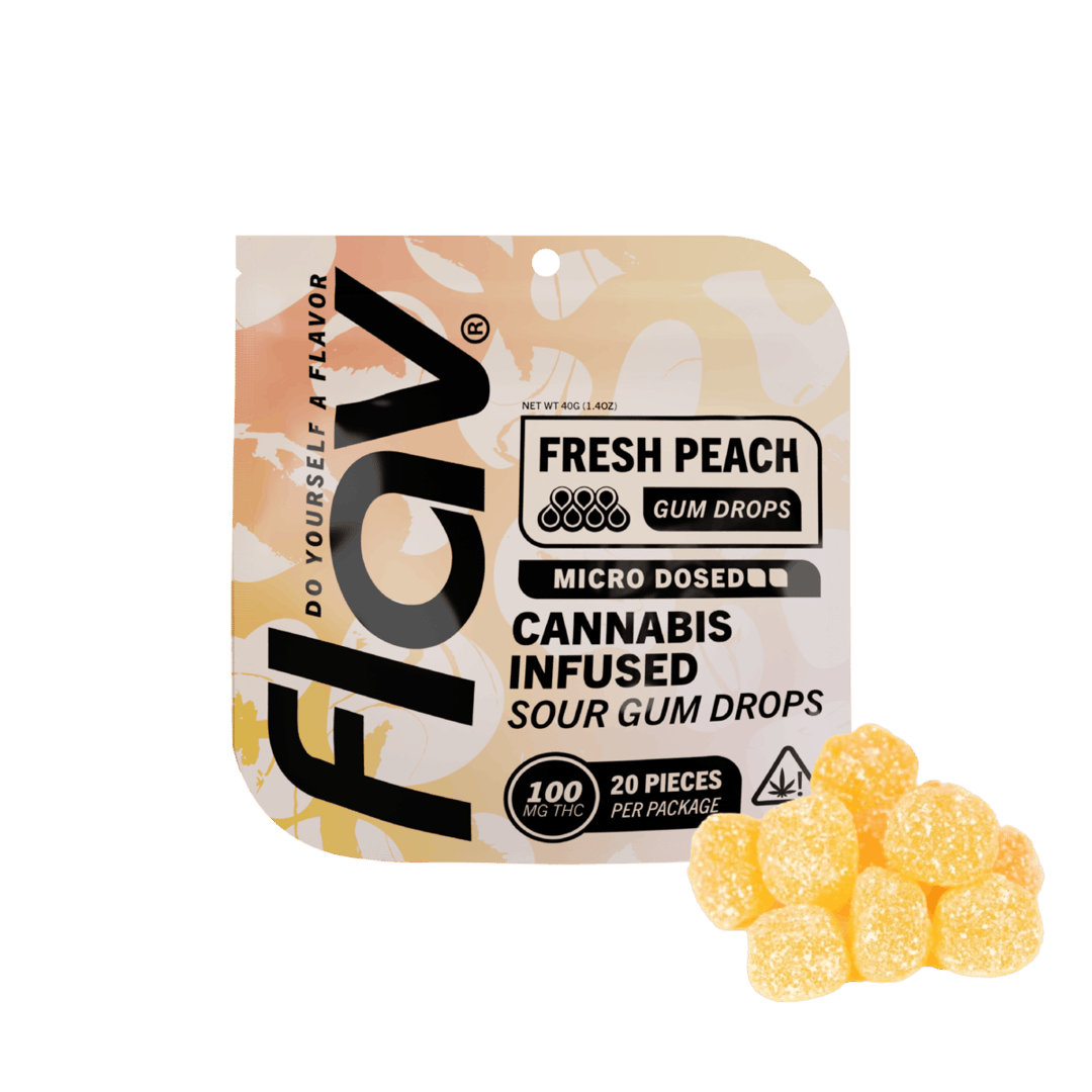 Candy - Gummy Drop - 100mg - Distillate - Peach - EXPIRE 3/22/24