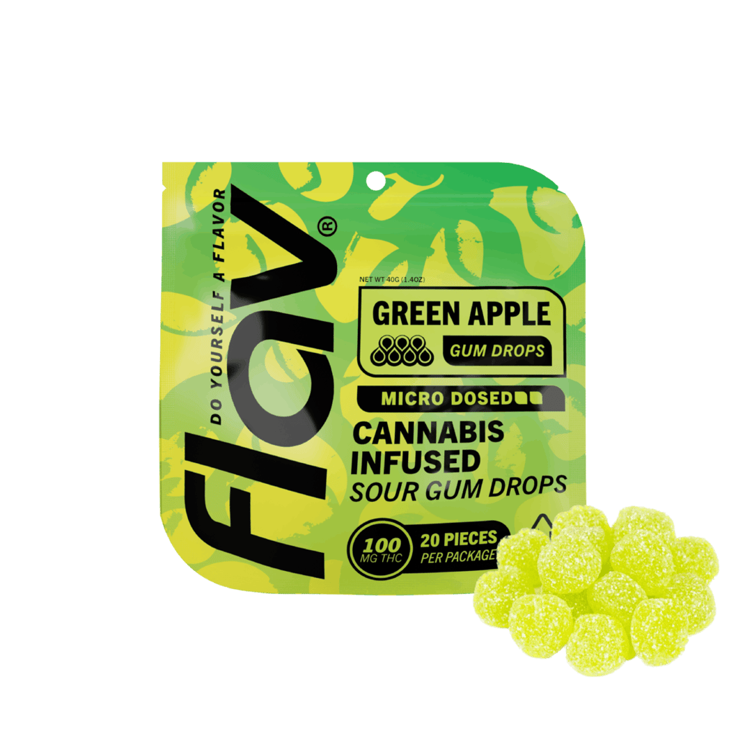Candy - Gummy Drop - 100mg - Distillate - Sour Apple - EXPIRE 3/23/24