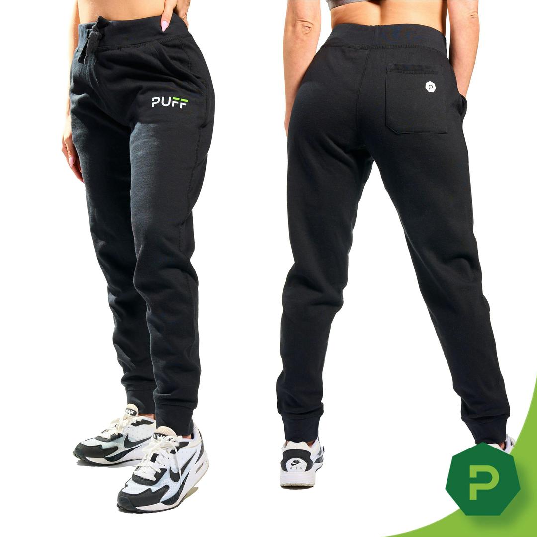 PUFF Joggers Black With PUFF Logo