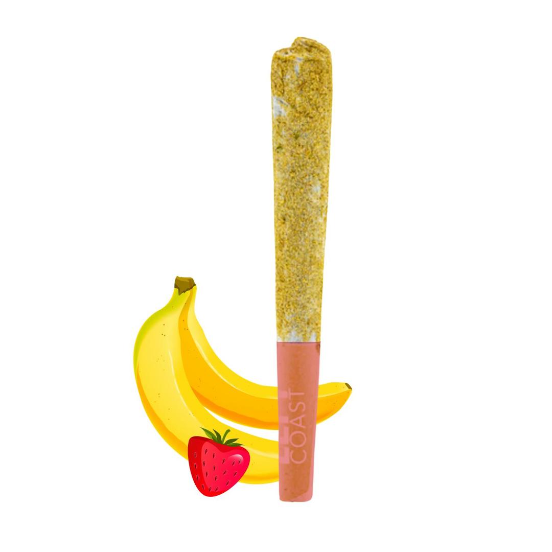 Lil Lefty Infused Preroll Single .75G - STRAWBERRY BANANA