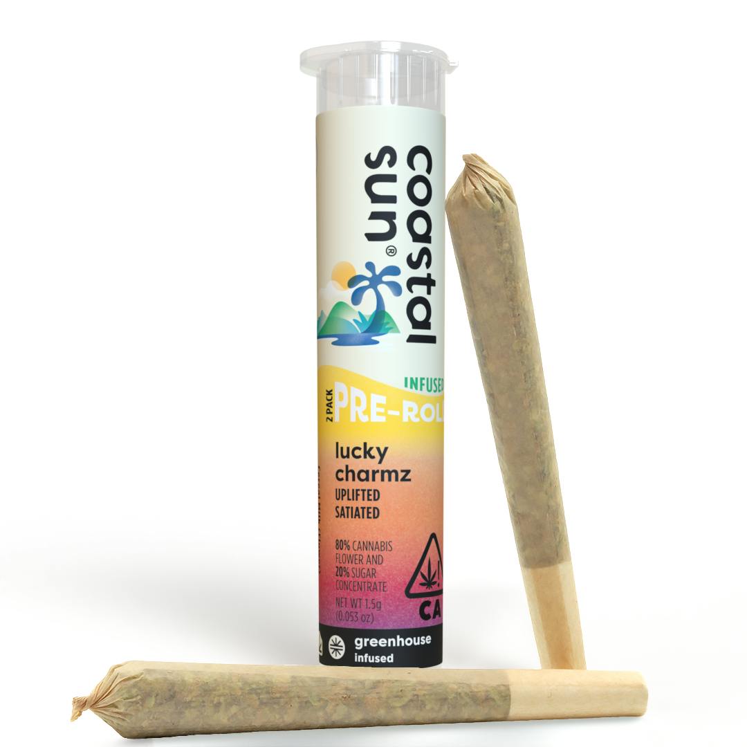 Lucky Charmz Infused Greenhouse 0.75 Pre-Roll 2pk 1.5g