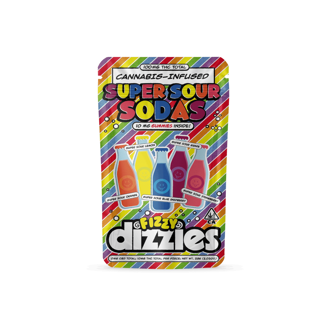 Dizzies Gummies Super Sour Sodas