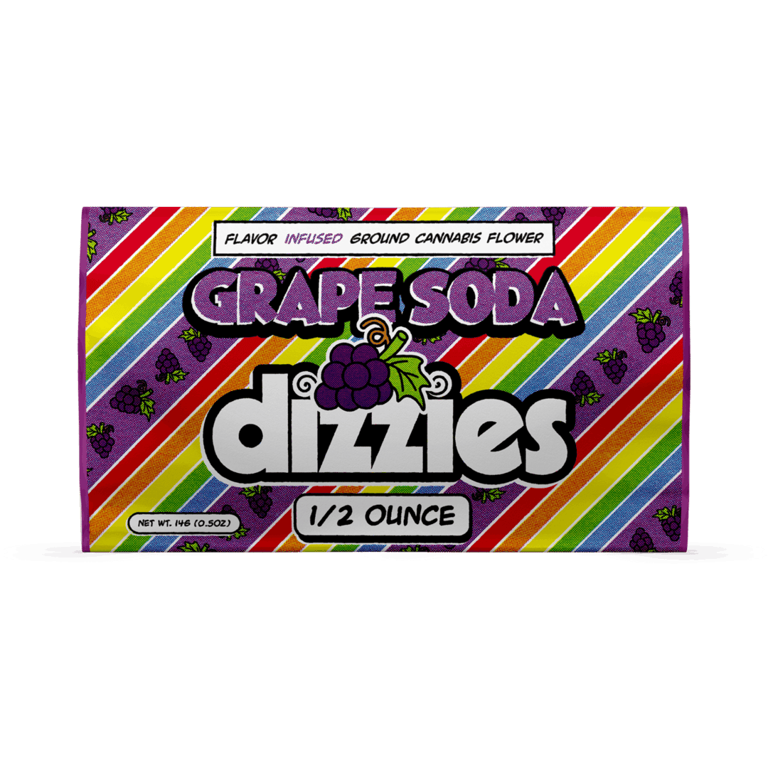 Dizzies Infused Ground Flower Grape Soda 14g