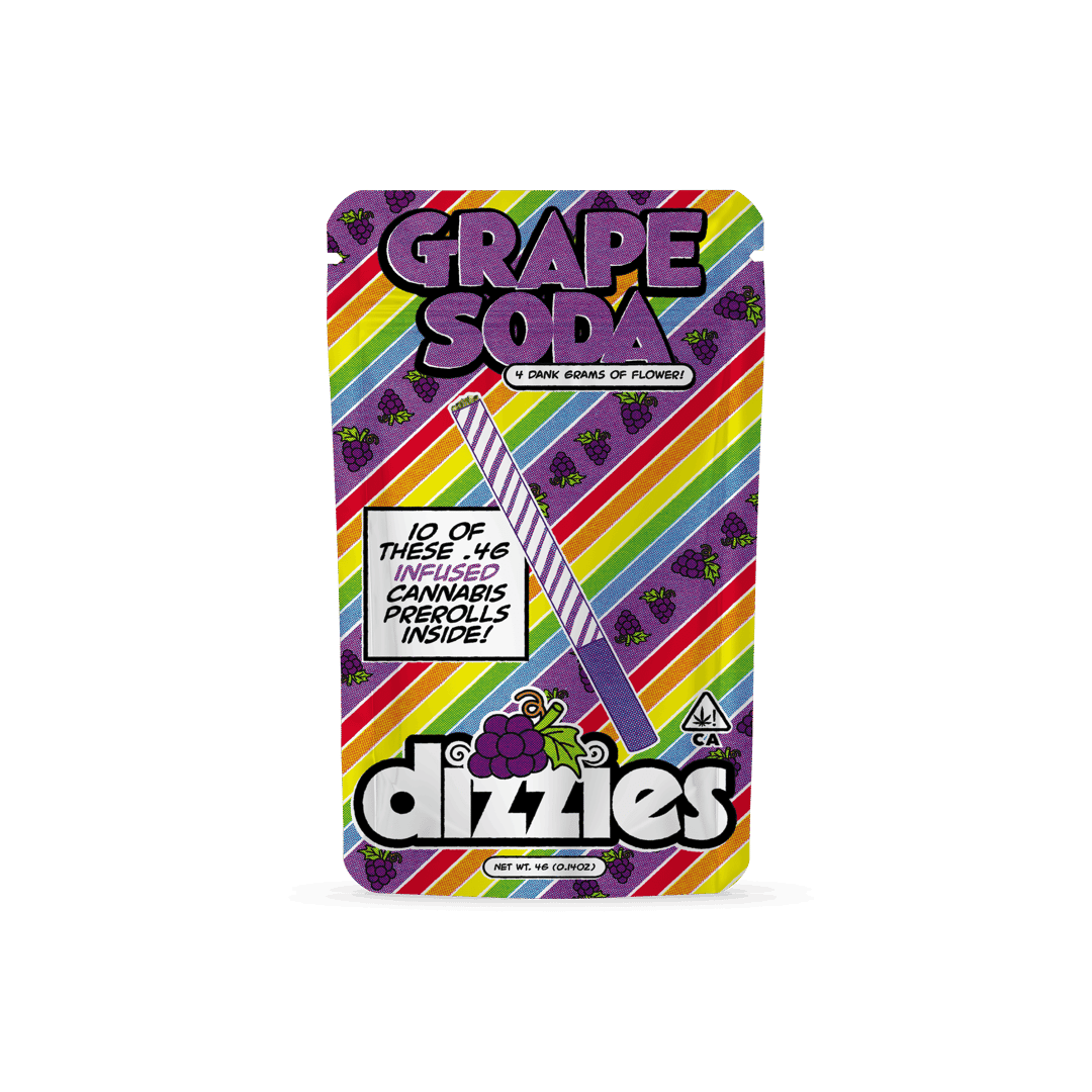 Dizzies Infused Pre-roll Grape Soda 4g