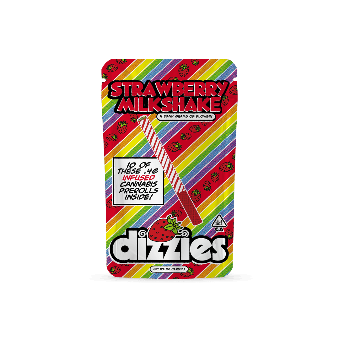 Dizzies Infused Pre-roll Strawberry Milkshake 4g