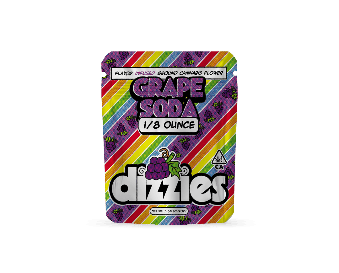 Dizzies Infused Ground Flower Grape Soda 3.5g