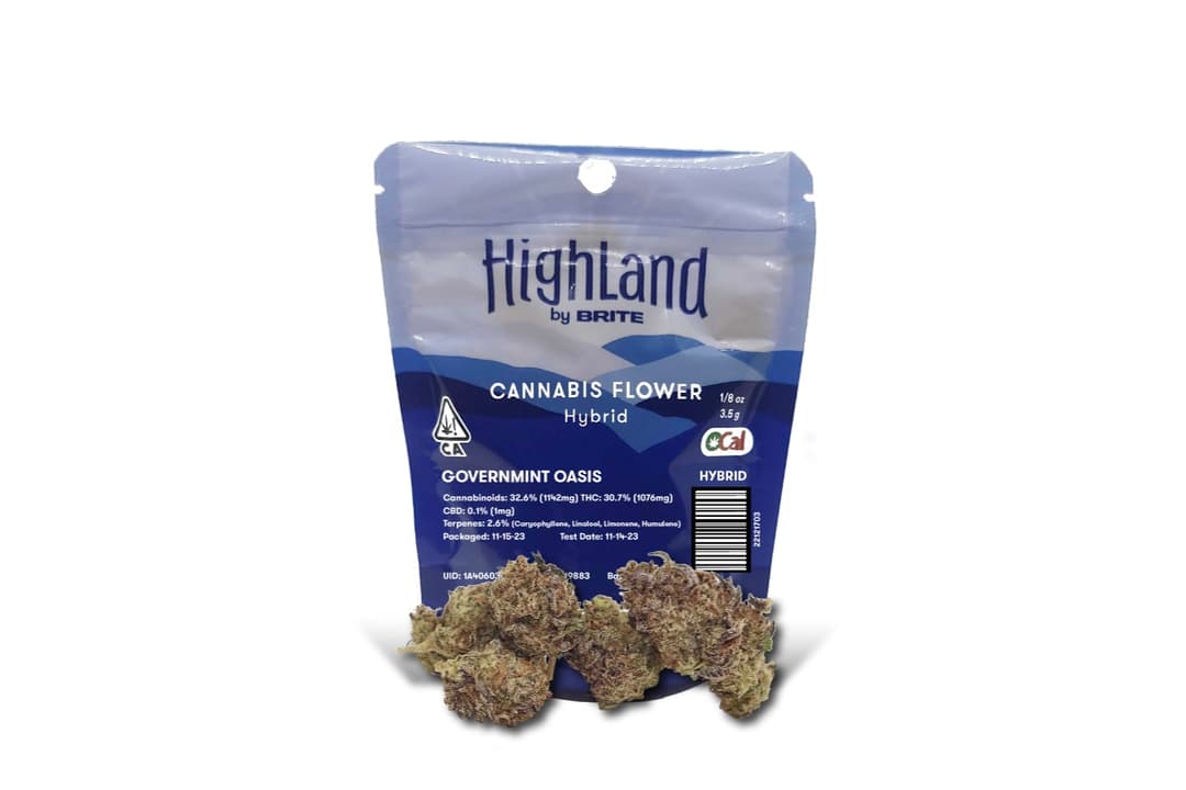 Highland - |OCAL FLOWER| Eighth (3.5g) Mylar Bag - H - GovernMint Oasis