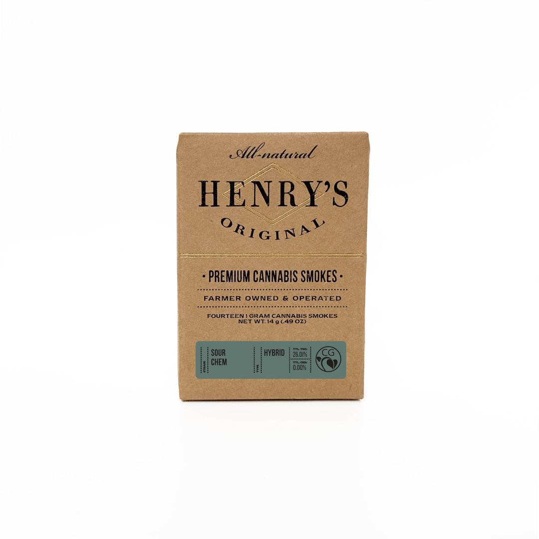 14g Total 14-Pack Pre-Rolls (1g each) - Sour Chem