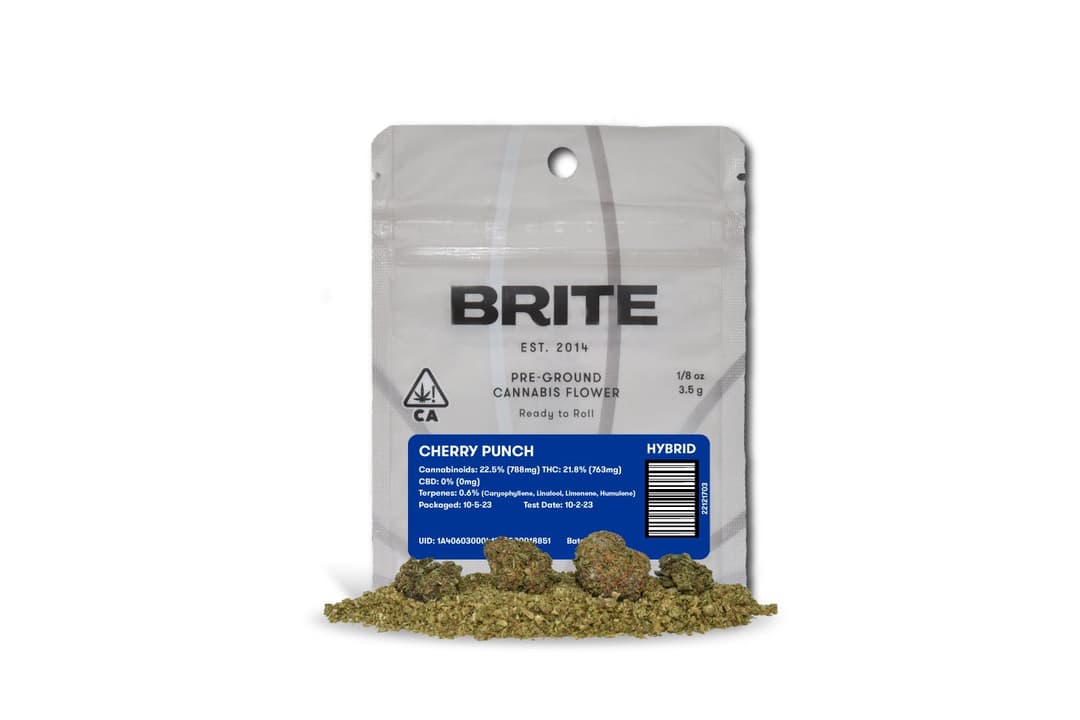 Brite - |Pre-Ground Flower| Eighth (3.5 g) - H - Cherry Punch