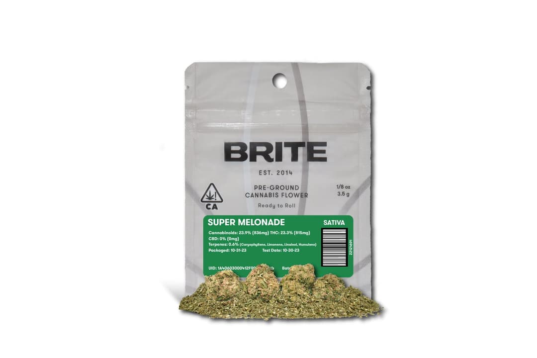 Brite - |Pre-Ground Flower| Eighth (3.5 g) - S - Super Melonade