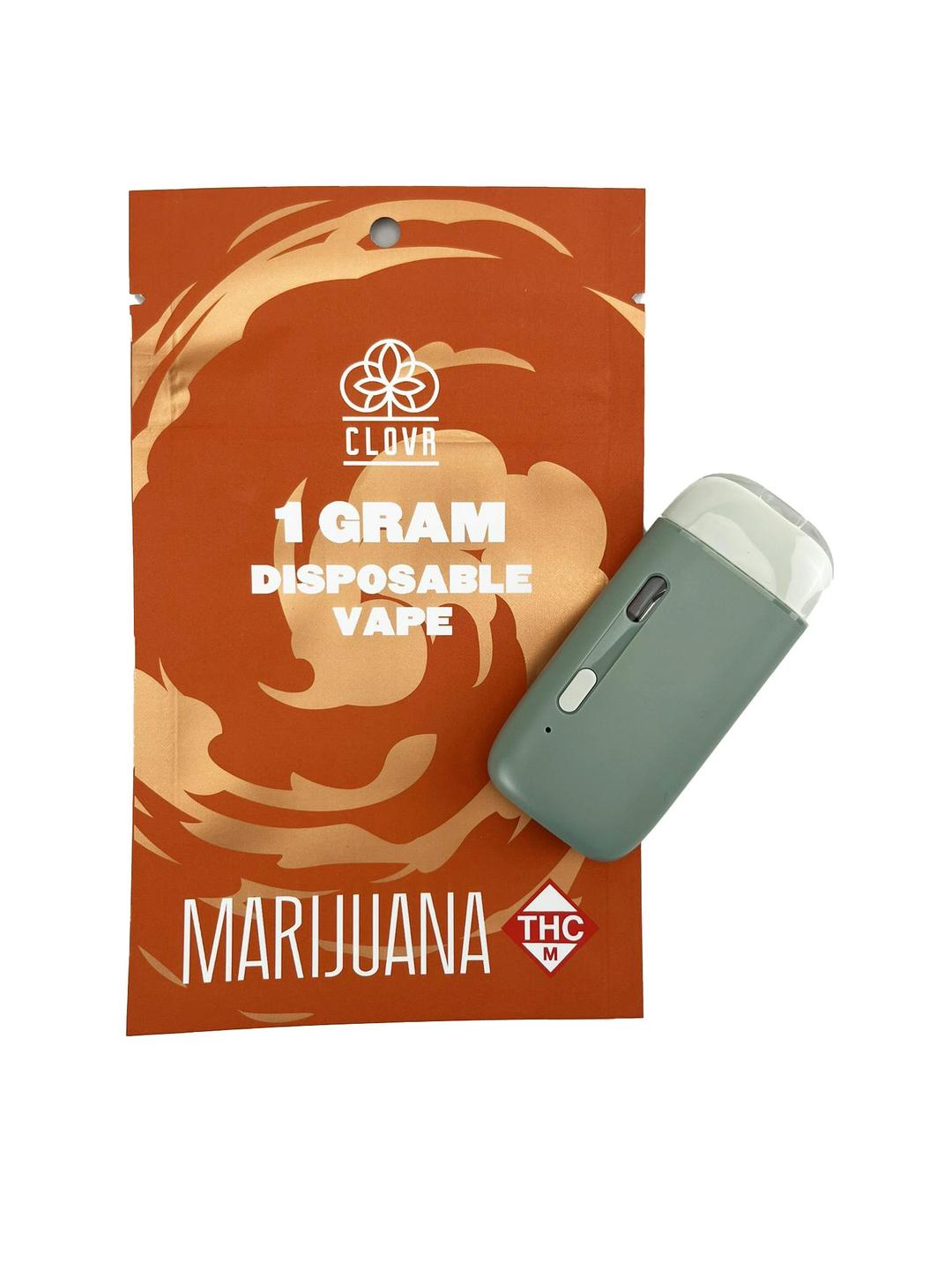CLOVR - Disposable Vape Pen - 1g - Distillate - Banana Munson