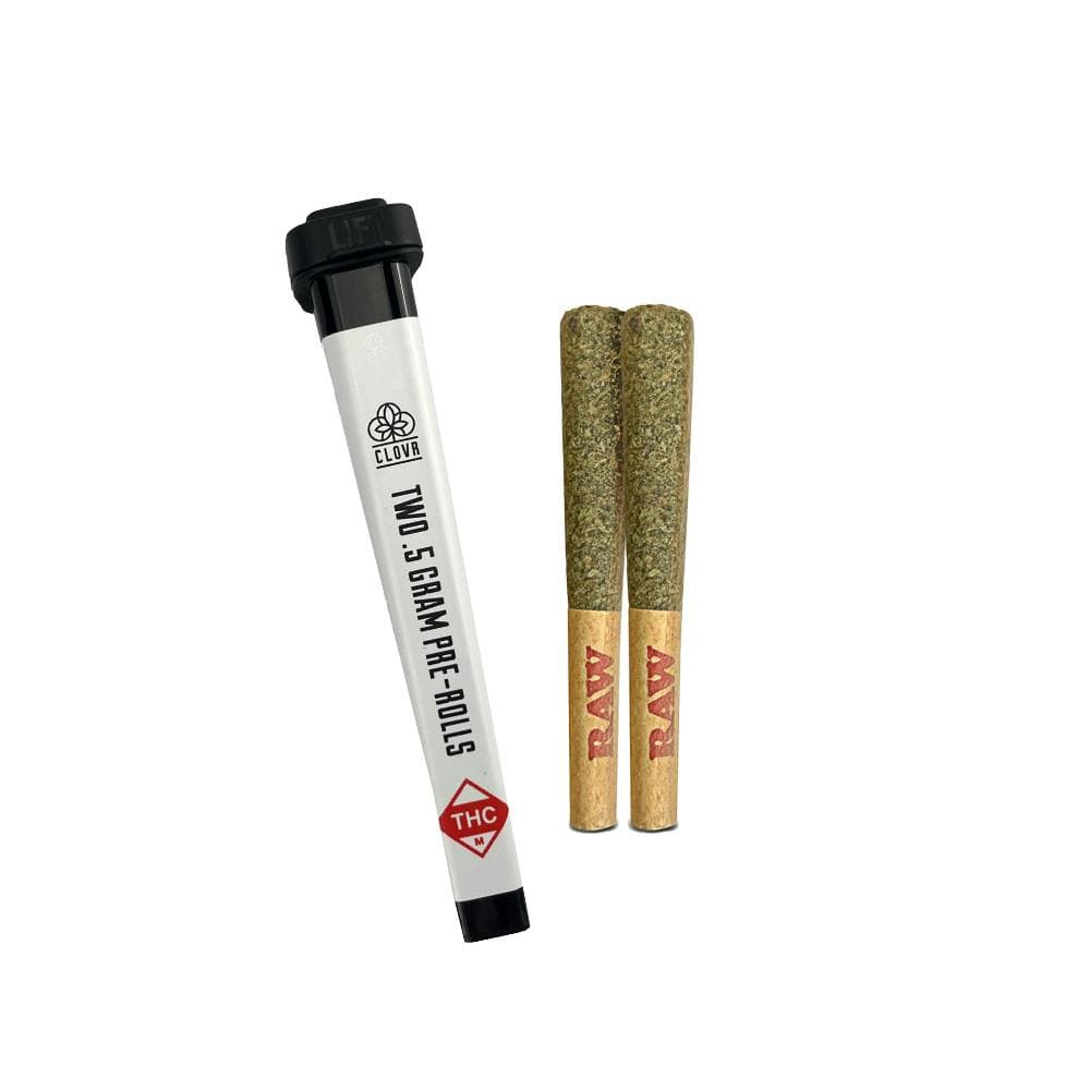 CLOVR- Pre-rolls- 0.5g 2 Pack - White MAC