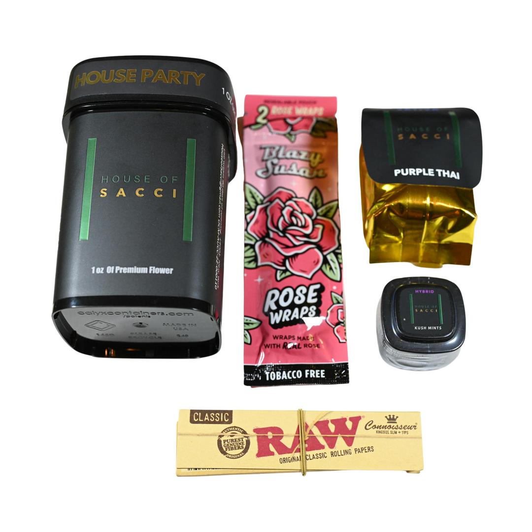 House Party Pack: Purple Thai Flower + Kush Mints Kief