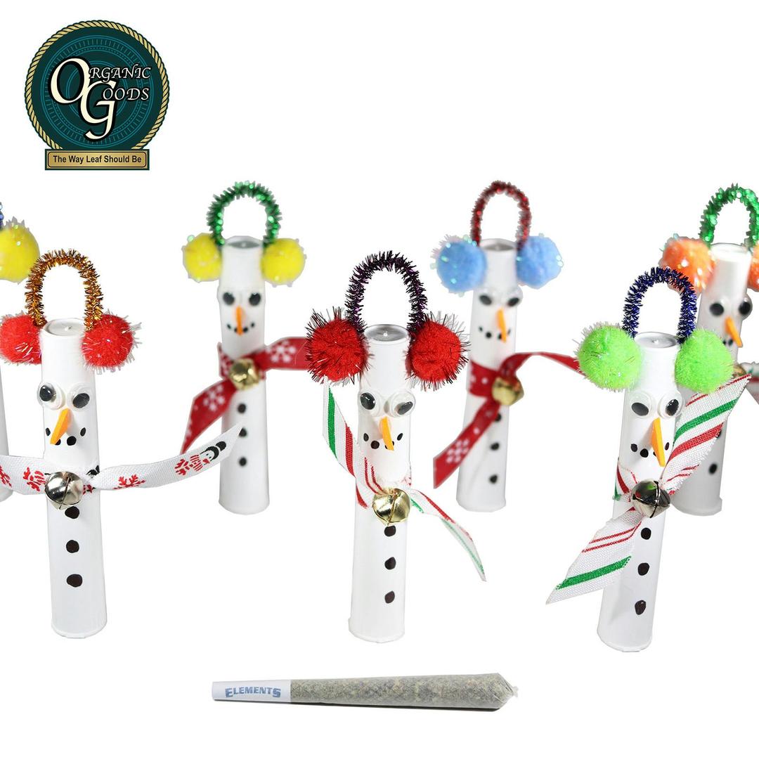 Organic Goods Christmas Pre-Roll Snowman 1 G