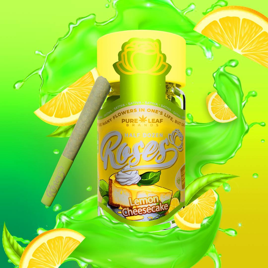 LEMON CHEESECAKE Roses 6 Pack Sativa | Liquid Diamond Infused | 3.6G