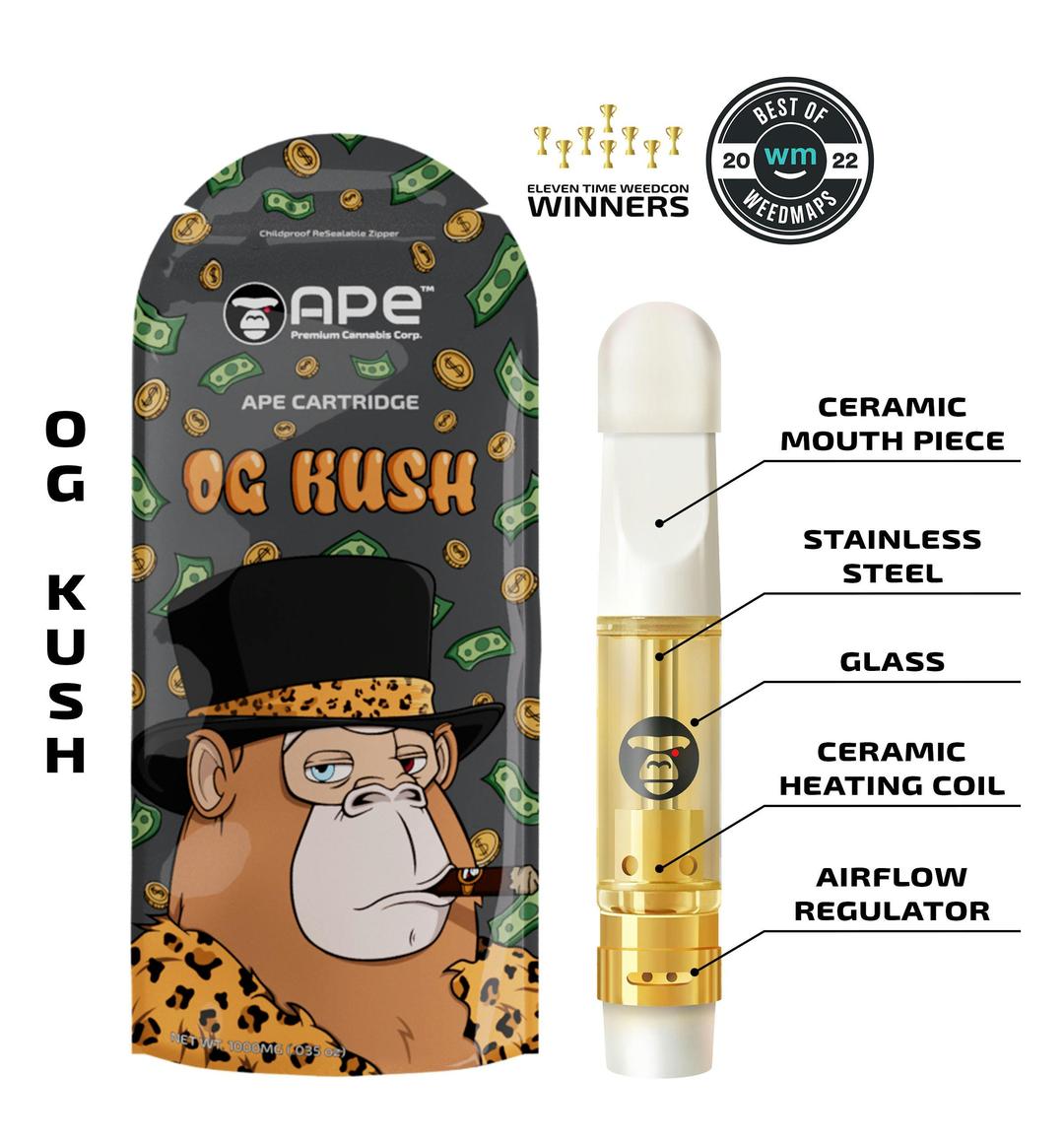 OG KUSH - Sauce Cart 1000mg.
