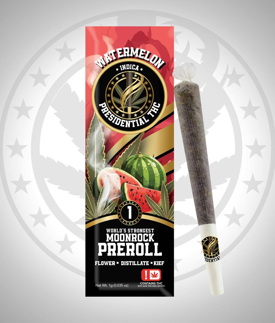 Presidential Moon Rock Preroll - Watermelon (1g)